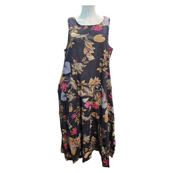 Longyi Naxy Floral Sleeveless Maxi Dress Womens Size 2XL NEW WITH TAGS - Picture 1 of 10